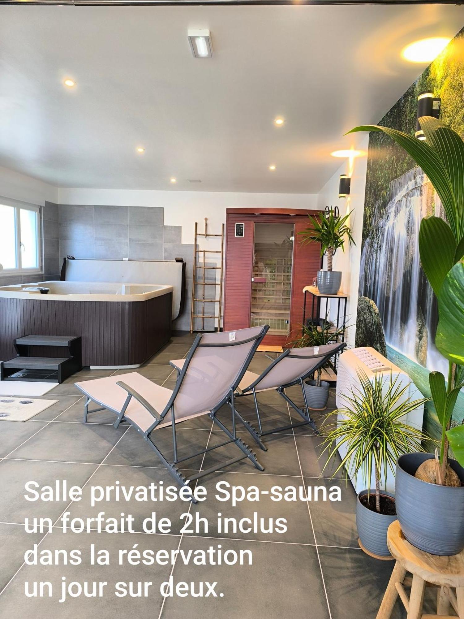 קינצהיים Gite Bonheur Et Charme Spa-Sauna Forfait 2H Inclus מראה חיצוני תמונה